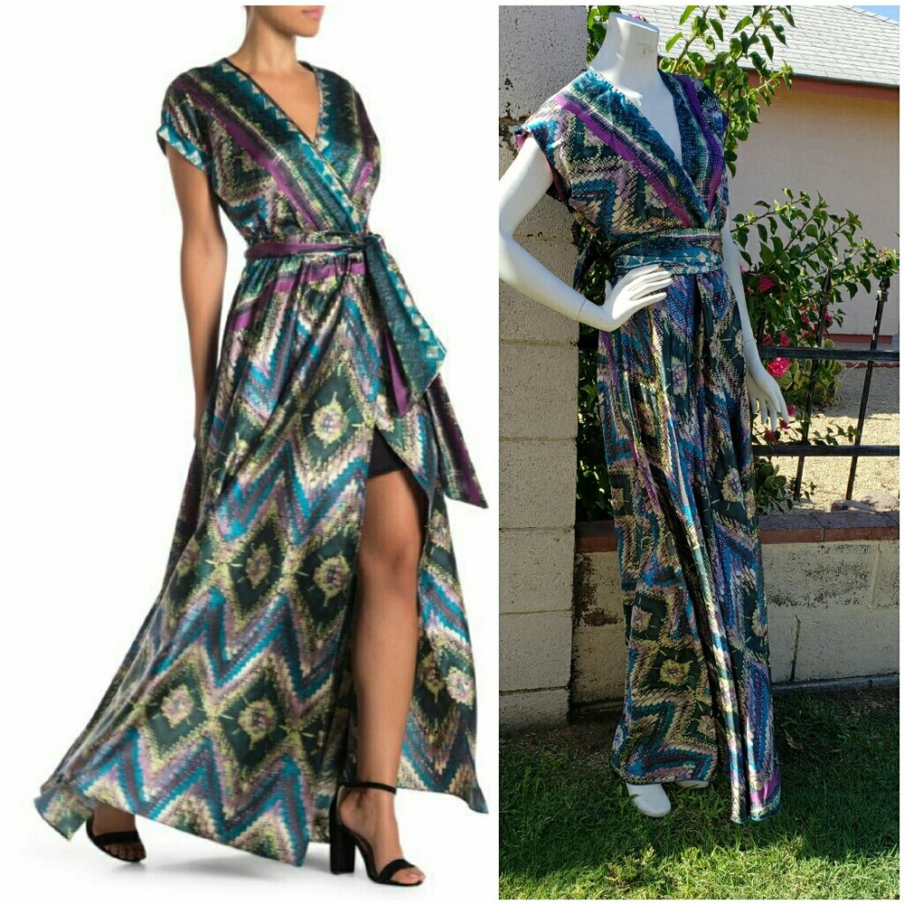 Meghan LA
Maxi wrap dress